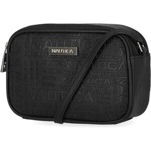 Women's Embossed (Black) PU leather Candid Camera Adjustable Crossbody Bag